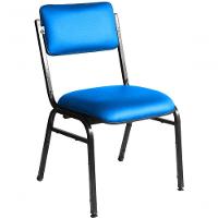 Kit Com 3 Cadeiras Para Auditórios Linha Hotel Smart Azul - 1