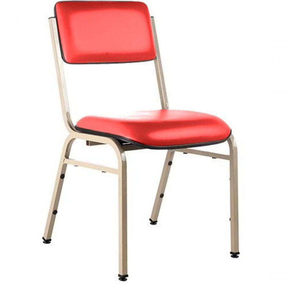 Cadeira Empilhável Para Auditórios Linha Hotel Smart Vermelho - 1