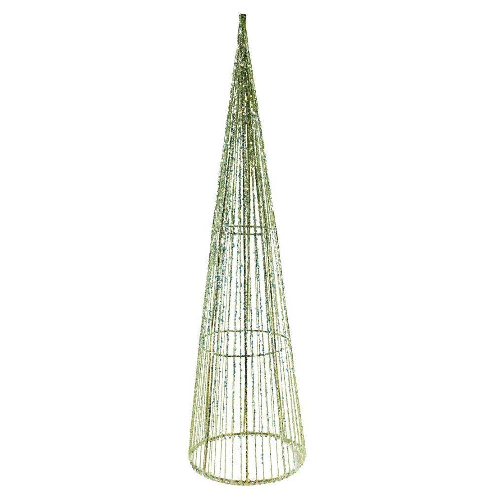 Árvore Cone Aramado Verde Line Algodão Brilho Suave 60cm - Magizi - 1
