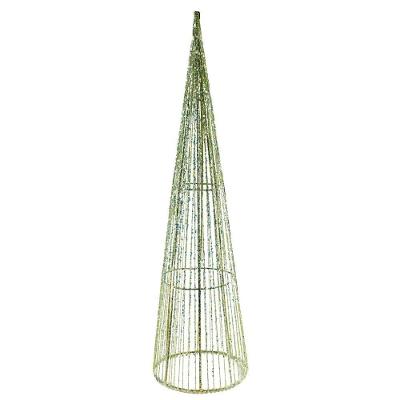 Árvore Cone Aramado Verde Line Algodão Brilho Suave 60cm - Magizi
