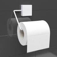 Kit 2 Suportes Para Papel Higiênico Aço Exclusive Branco - Dicarlo - 3