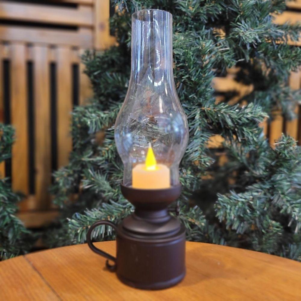 Kit 2 Lamparinas Eletrônica Decorativa Vela Led Branco Quente 24cm - Magizi - 5