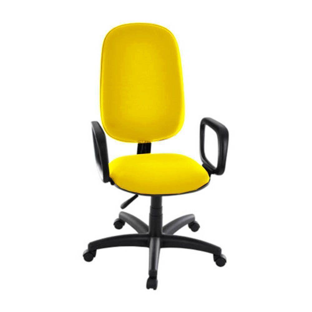 Cadeira Presidente Para Escritório Com Braços Linha Uno Amarelo - 1