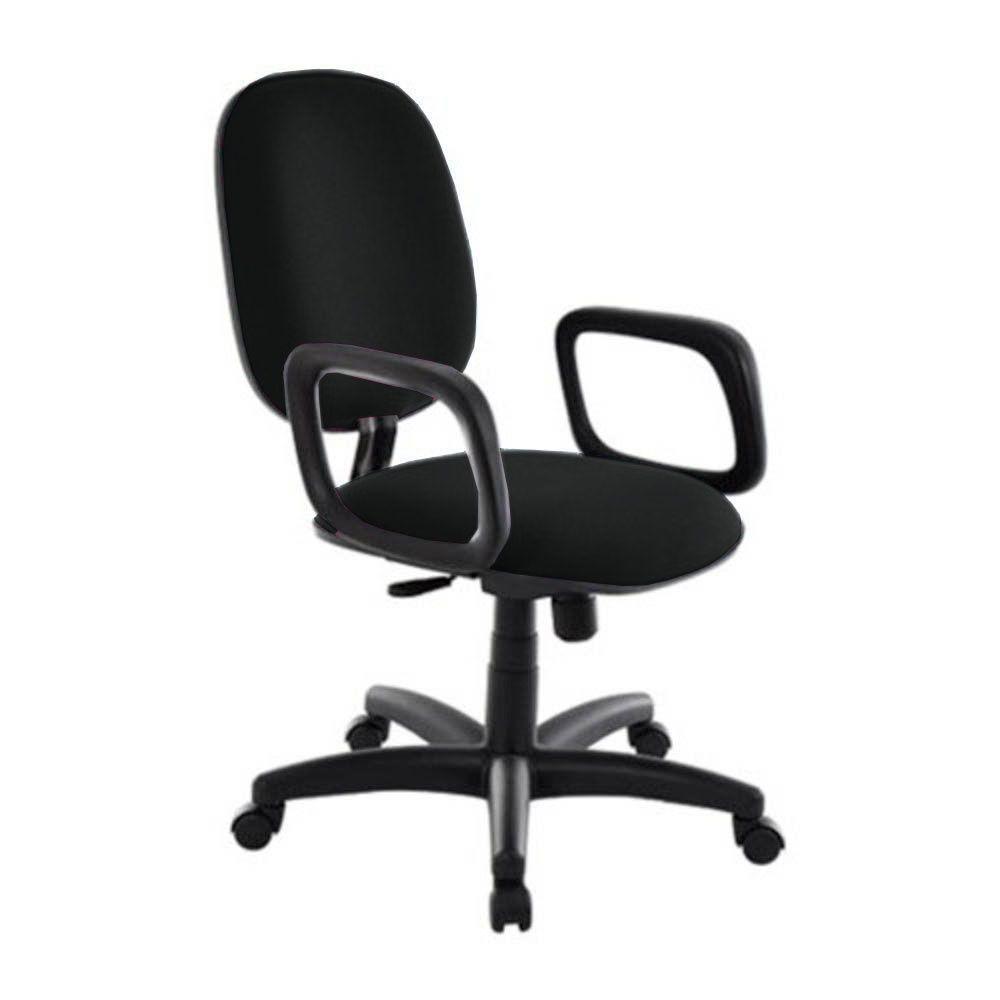 Cadeira Diretor Para Escritório Com Braços Linha Uno Preto - 1