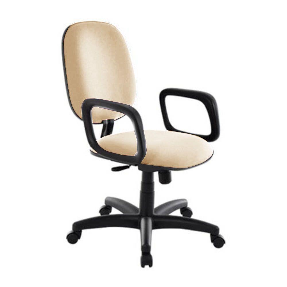 Cadeira Diretor Para Escritório Com Braços Linha Uno Bege - 1
