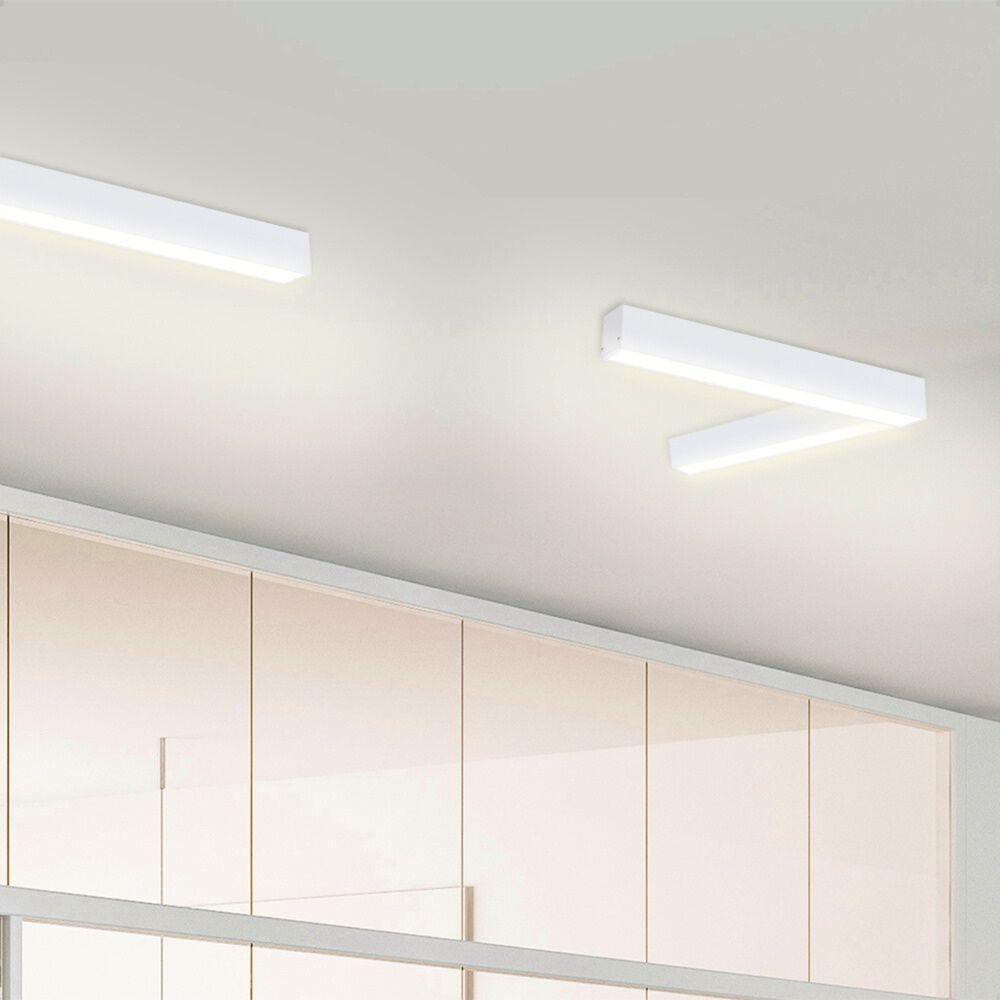 Luminária Sobrepor Taschibra Vetor Led 17w 56cm Bivolt Branca 4000k Luz Neutra - 5