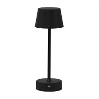 Luminária Abajur Mesa Led Louvre Touch Recarregável Preto - 5