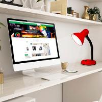 Luminária De Mesa Taschibra Tlm 04 E27 Bivolt Vermelho - 2