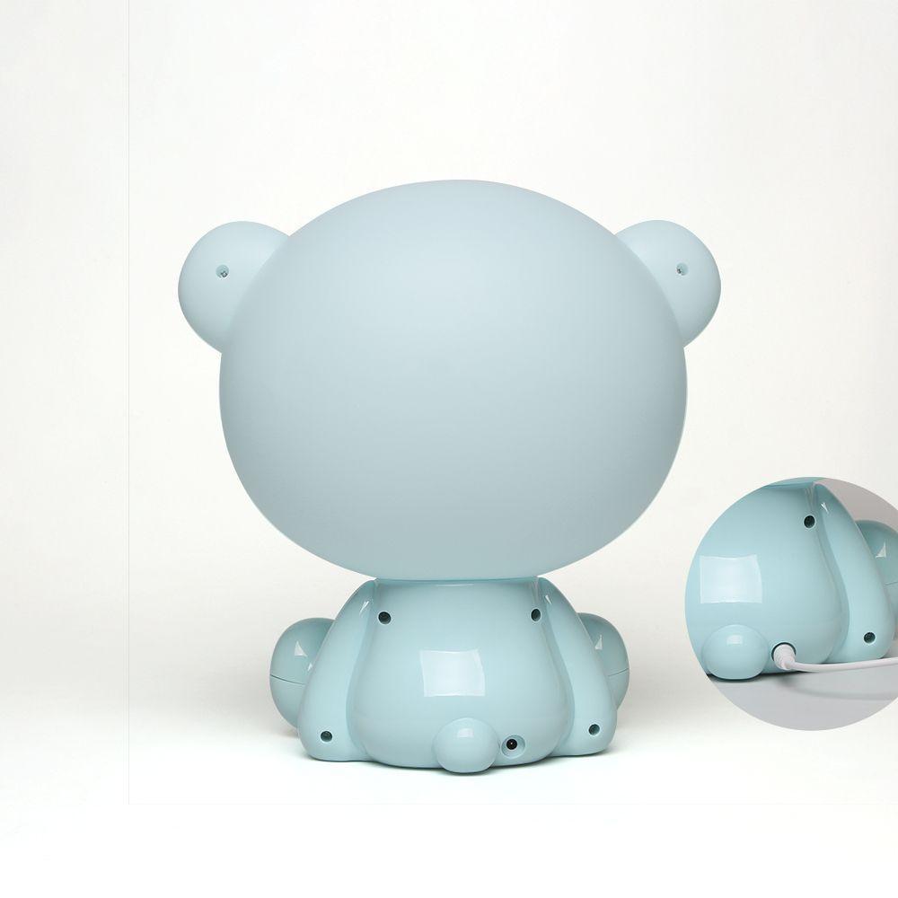 Luminária De Mesa Infantil Taschibra Led Abajur Ursinho Pipo 3w Usb Luz Quente 3000k - 4