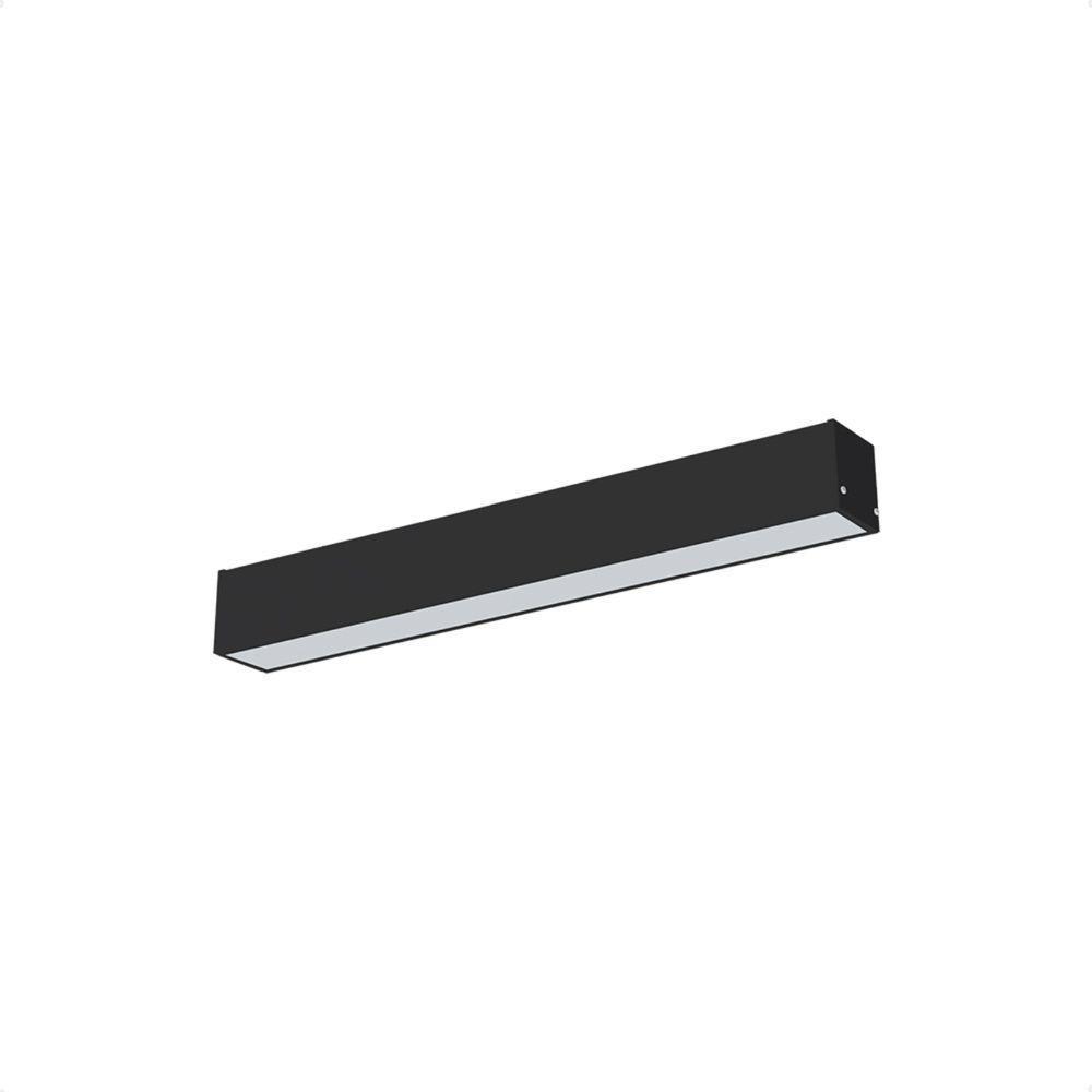 Luminária Sobrepor Taschibra Vetor Led 17w 56cm Bivolt Preta 4000k Luz Neutra - 1