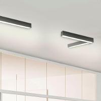 Luminária Sobrepor Taschibra Vetor Led 17w 56cm Bivolt Preta 4000k Luz Neutra - 5