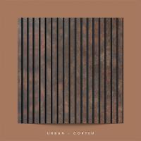 Painel Ripado Laminado De Eva Autocolante Flexível Rolo 5mt Corten Com Textura Amadeirado - 2