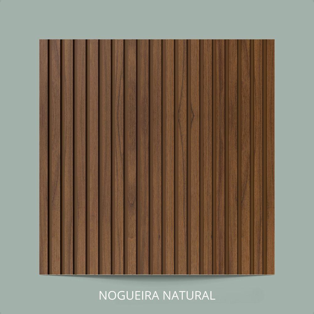 Painel Ripado Laminado De Eva Autocolante Flexível Rolo 5mt Madeto Nogueira Natural - 2