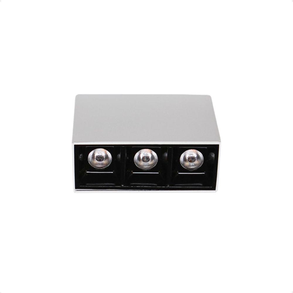 Spot De Led Sobrepor Taschibra Arch Pontual 6w 2700k Bivolt Branco Com Preto - 3