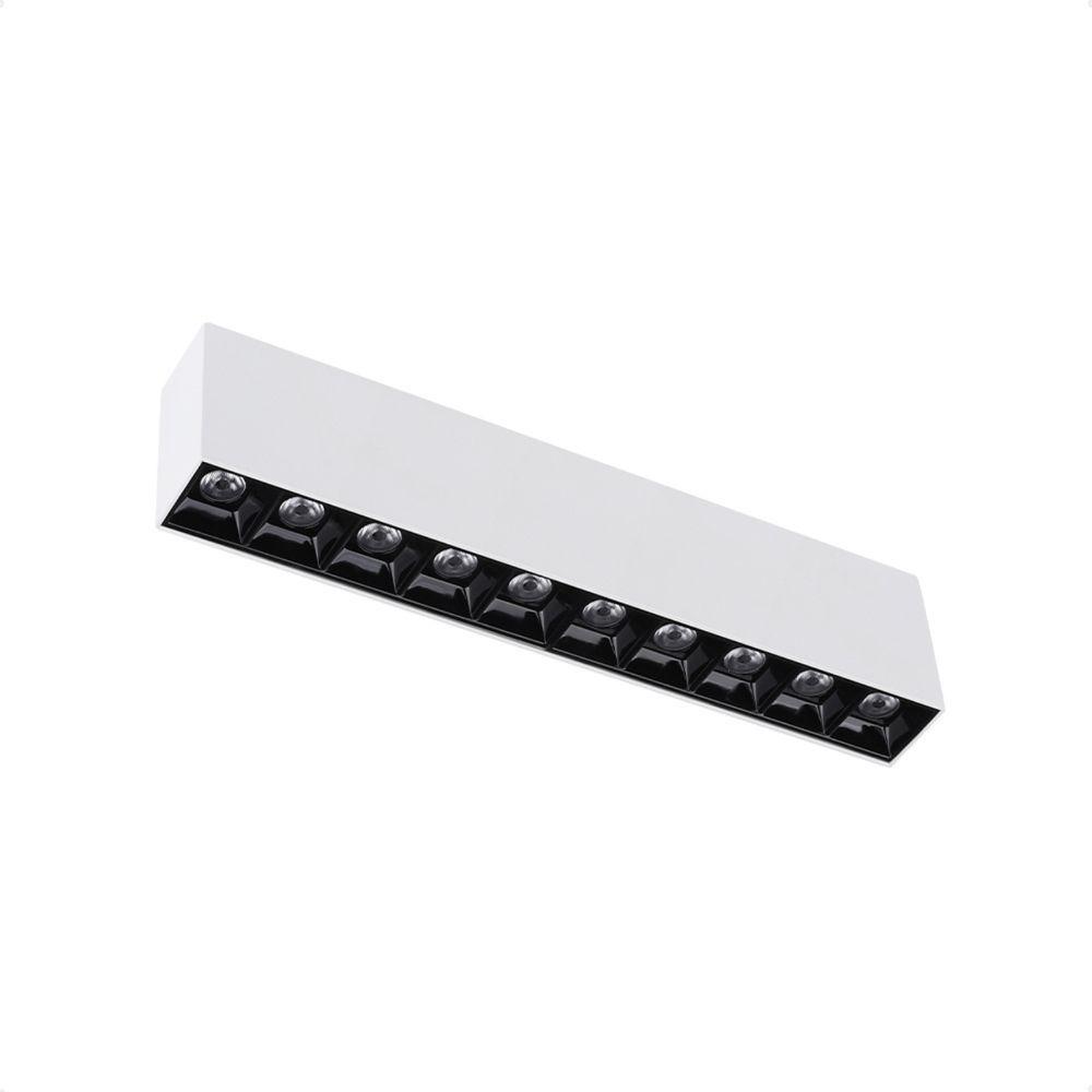 Spot De Led Sobrepor Taschibra Arch Pontual 20w 2700k Bivolt Branco Com Preto - 1