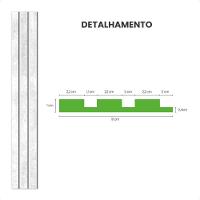 Painel Ripado Laminado De Eva Autocolante Flexível Rolo 10mt White Com Textura | Branco - 3