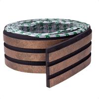 Painel Ripado Laminado Autocolante Flexível Amadeirado 10mt Corten Com Textura Amadeirado - 1