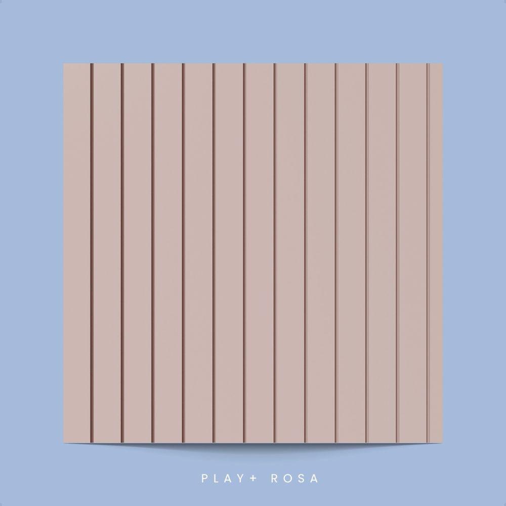 Painel Ripado Laminado De Eva Autocolante Flexível Rolo 5m Rosa - 5