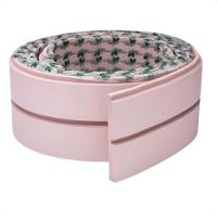 Painel Ripado Laminado De Eva Autocolante Flexível Rolo 5m Rosa - 1