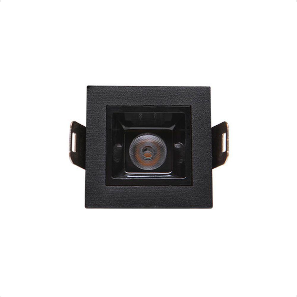 Spot De Led Embutir Taschibra Arch Pontual 2w 2700k Bivolt Preto - 3