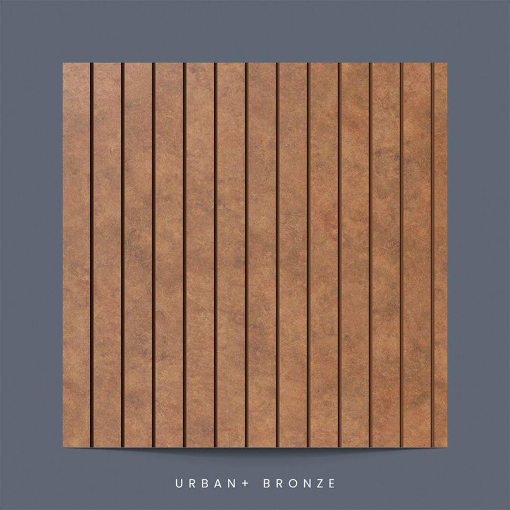 Painel Ripado Laminado De Eva Autocolante Flexível Rolo 10m Bronze Com Textura Amadeirado - 2