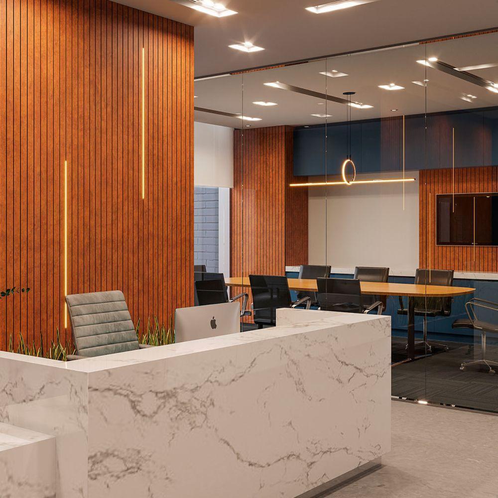 Painel Ripado Laminado De Eva Autocolante Flexível Rolo 10m Bronze Com Textura Amadeirado - 6