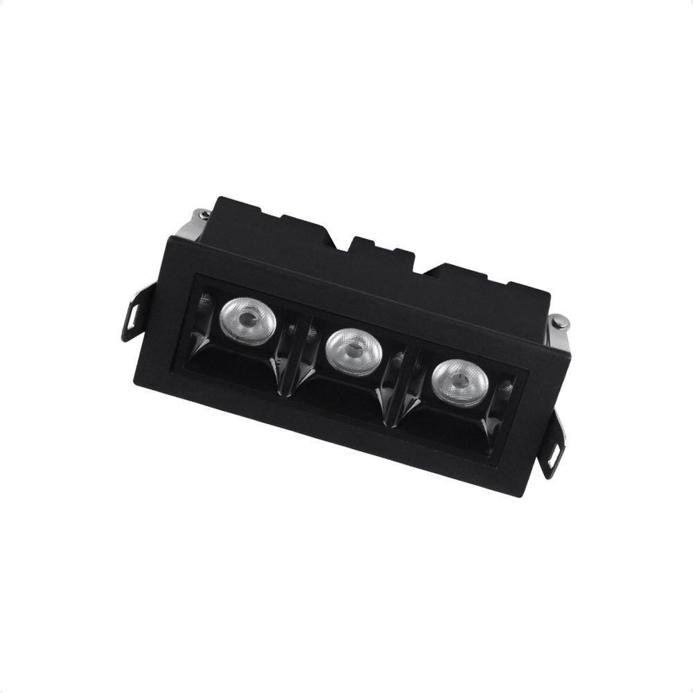 Spot De Led Embutir Taschibra Arch Pontual 6w 2700k Bivolt Preto - 1