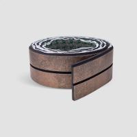 Painel Ripado Laminado De Eva Autocolante Flexível Rolo 10m Corten Com Textura Amadeirado - 3