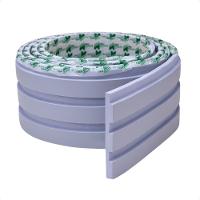 Painel Ripado Laminado De Eva Autocolante Flexível Rolo 10mt Azul - 1