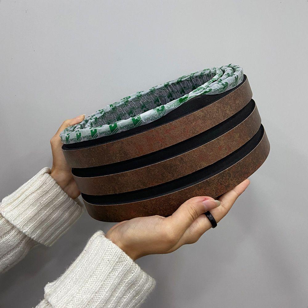 Painel Ripado Laminado Autocolante Flexível Amadeirado 5mt Corten Com Textura Amadeirado - 6