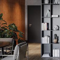 Painel Ripado Laminado Autocolante Flexível Amadeirado 5mt Bronze Com Textura Amadeirado - 3