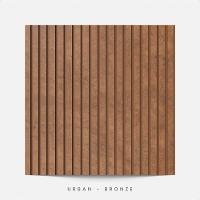 Painel Ripado Laminado Autocolante Flexível Amadeirado 5mt Bronze Com Textura Amadeirado - 5