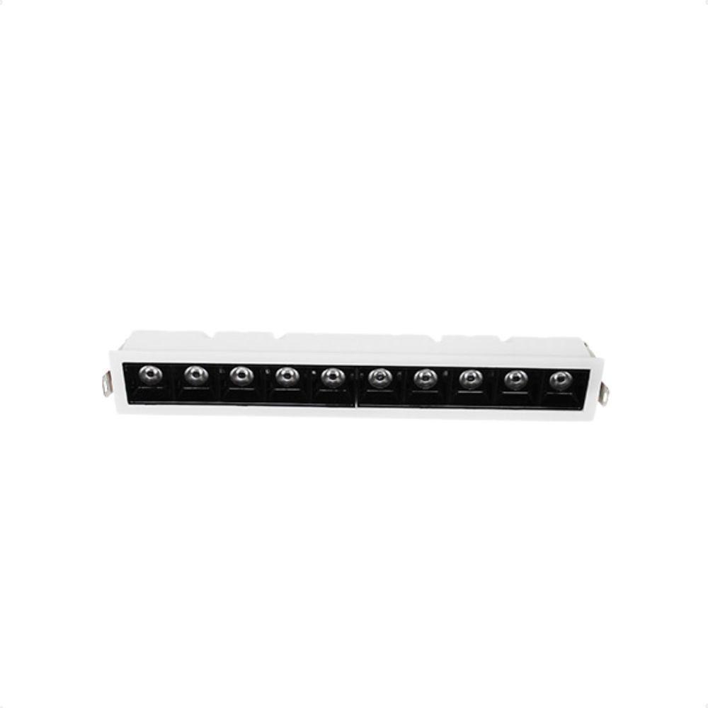 Spot De Led Embutir Taschibra Arch Pontual 20w 2700k Bivolt Branco Com Preto - 2