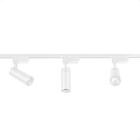 Trilho Eletrificado De Led Blumenau Com 3 Spots Branco Bivolt 6500k Frio - 1