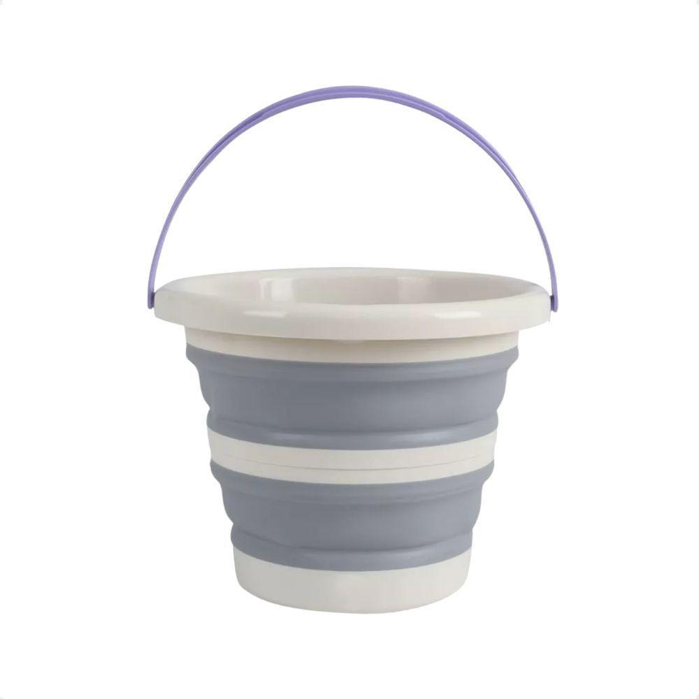 Balde Retrátil De Plástico 5 Litros Multiuso Simplo - 1