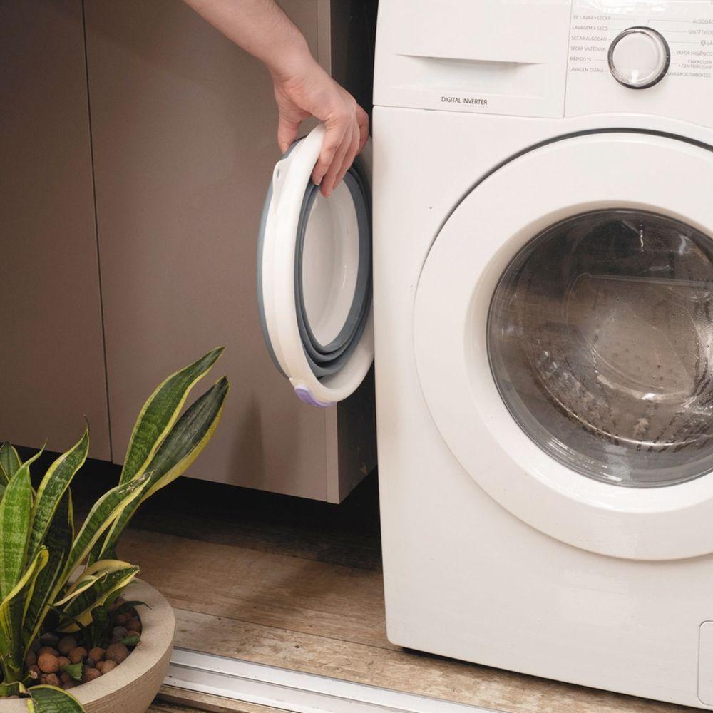 Balde Retrátil De Plástico 5 Litros Multiuso Simplo - 6