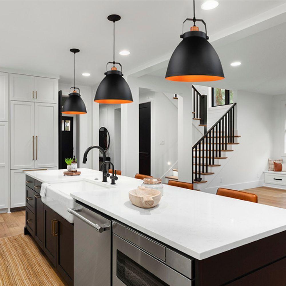 Lustre Pendente Taschibra Navy E27 Bivolt Preto - 2