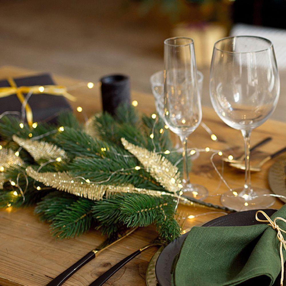 Fio De Luz Fada Cordão De Led 5m 50 Leds A Pilha Taschibra 3000k Luz Quente - 4