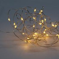 Fio De Luz Fada Cordão De Led 5m 50 Leds A Pilha Taschibra 3000k Luz Quente - 5