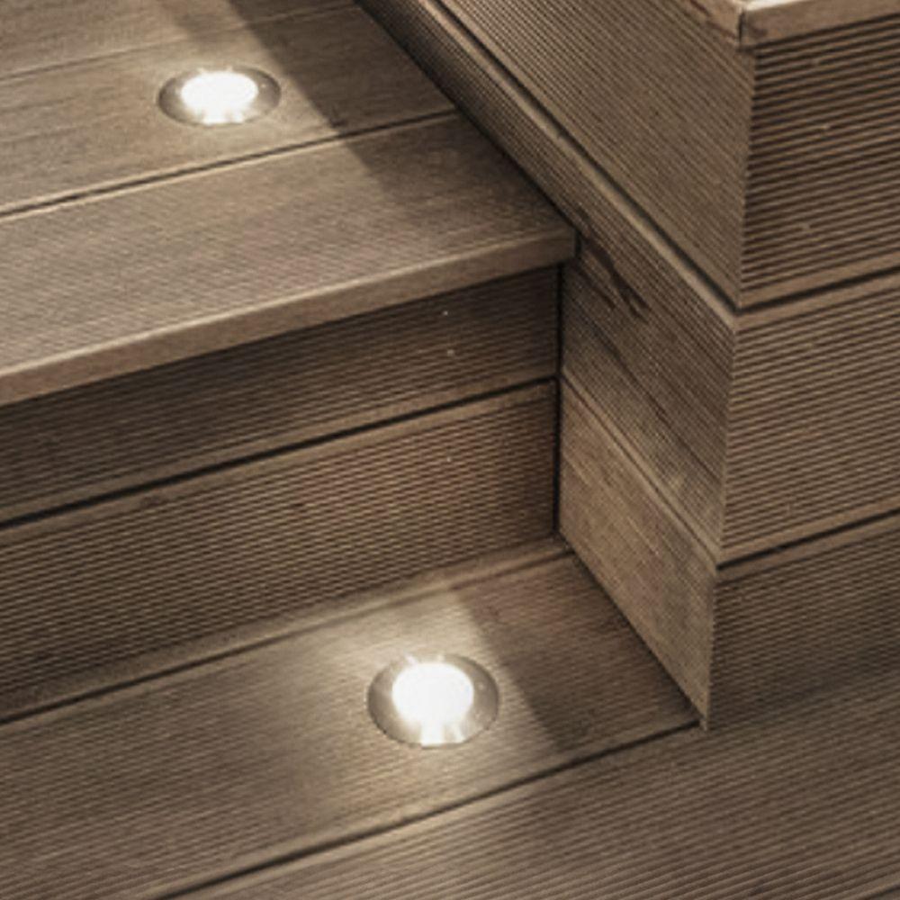 Embutido De Solo Led Taschibra Thin 1w Redondo Bivolt Preto - 5