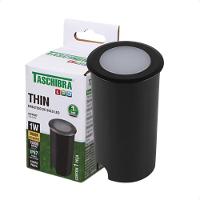 Embutido De Solo Led Taschibra Thin 1w Redondo Bivolt Preto - 1