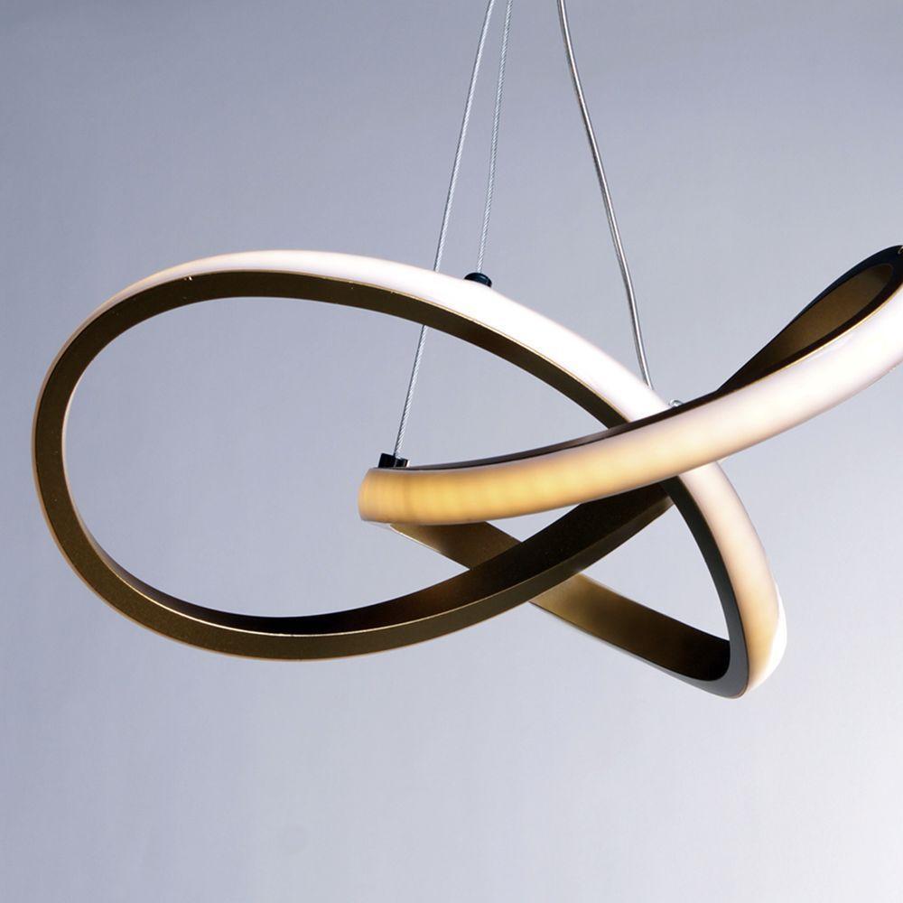 Lustre Pendente Taschibra Dubai 15w Led 25cm Luz Quente 3000k Bivolt Ouro - 3