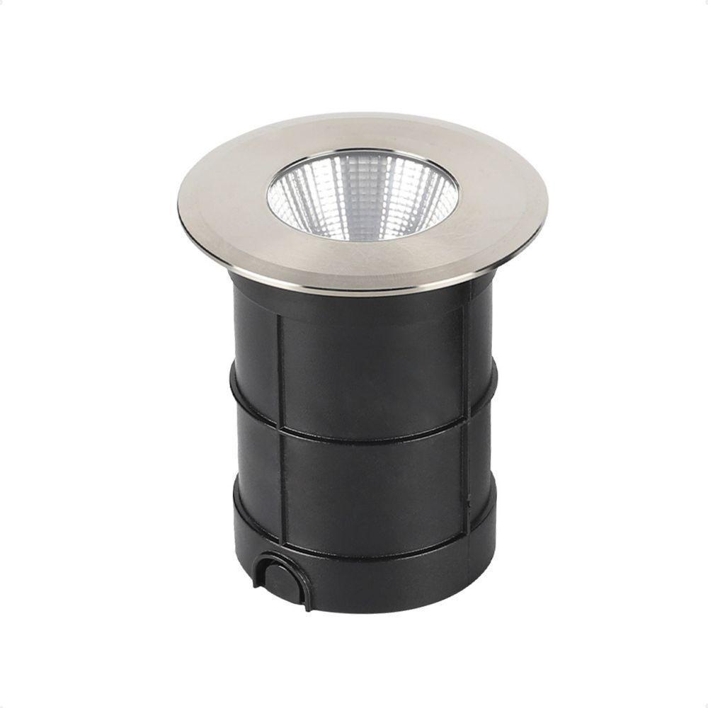 Embutido De Solo Led Taschibra Thin 6w Redondo Bivolt Prata - 5
