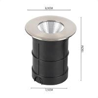 Embutido De Solo Led Taschibra Thin 6w Redondo Bivolt Prata - 2