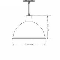 Lustre Pendente Taschibra Td 821 E27 Bivolt Verde - 2