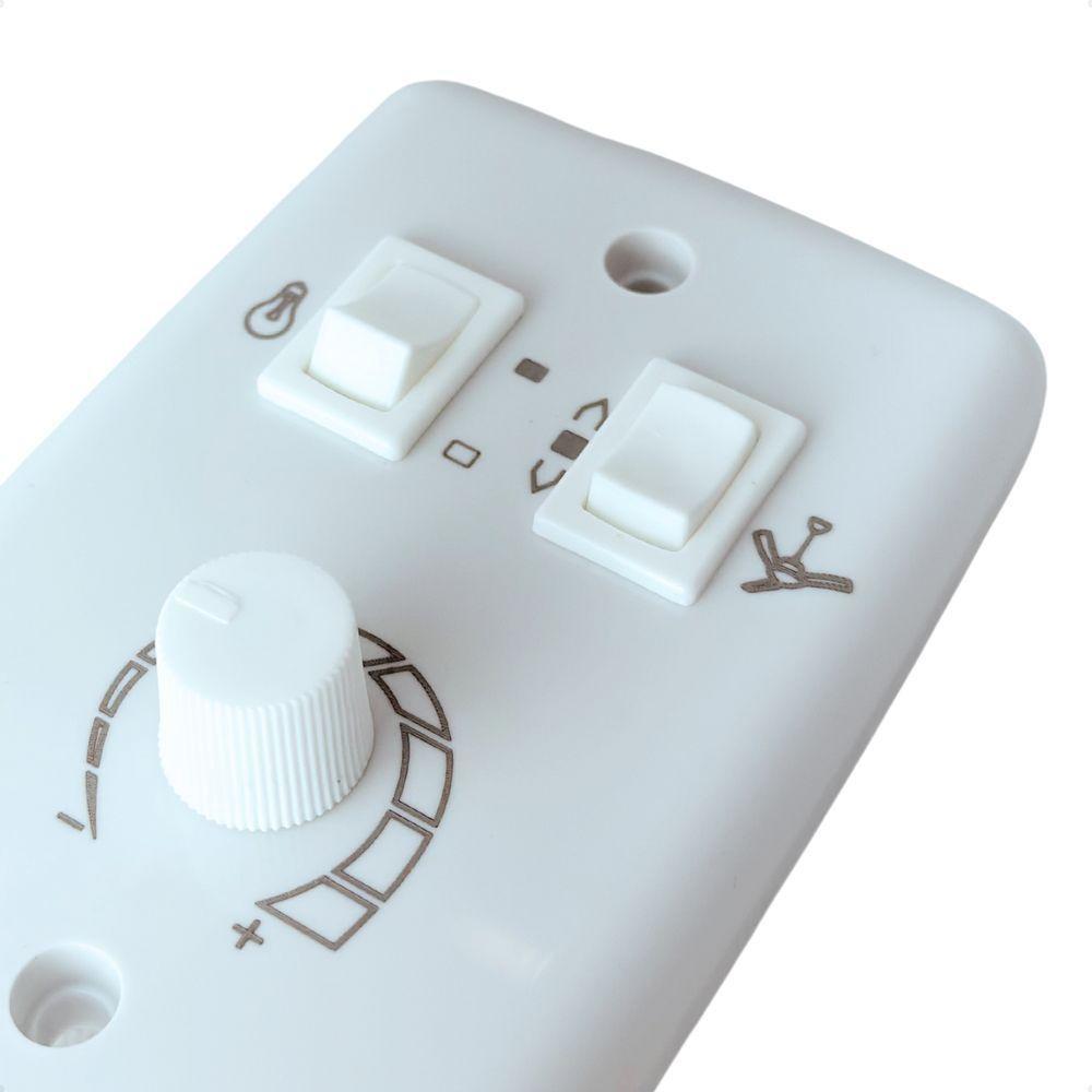 Chave Rotativa Para Ventilador De Teto 4x2 Com Interruptor Bivolt - 3