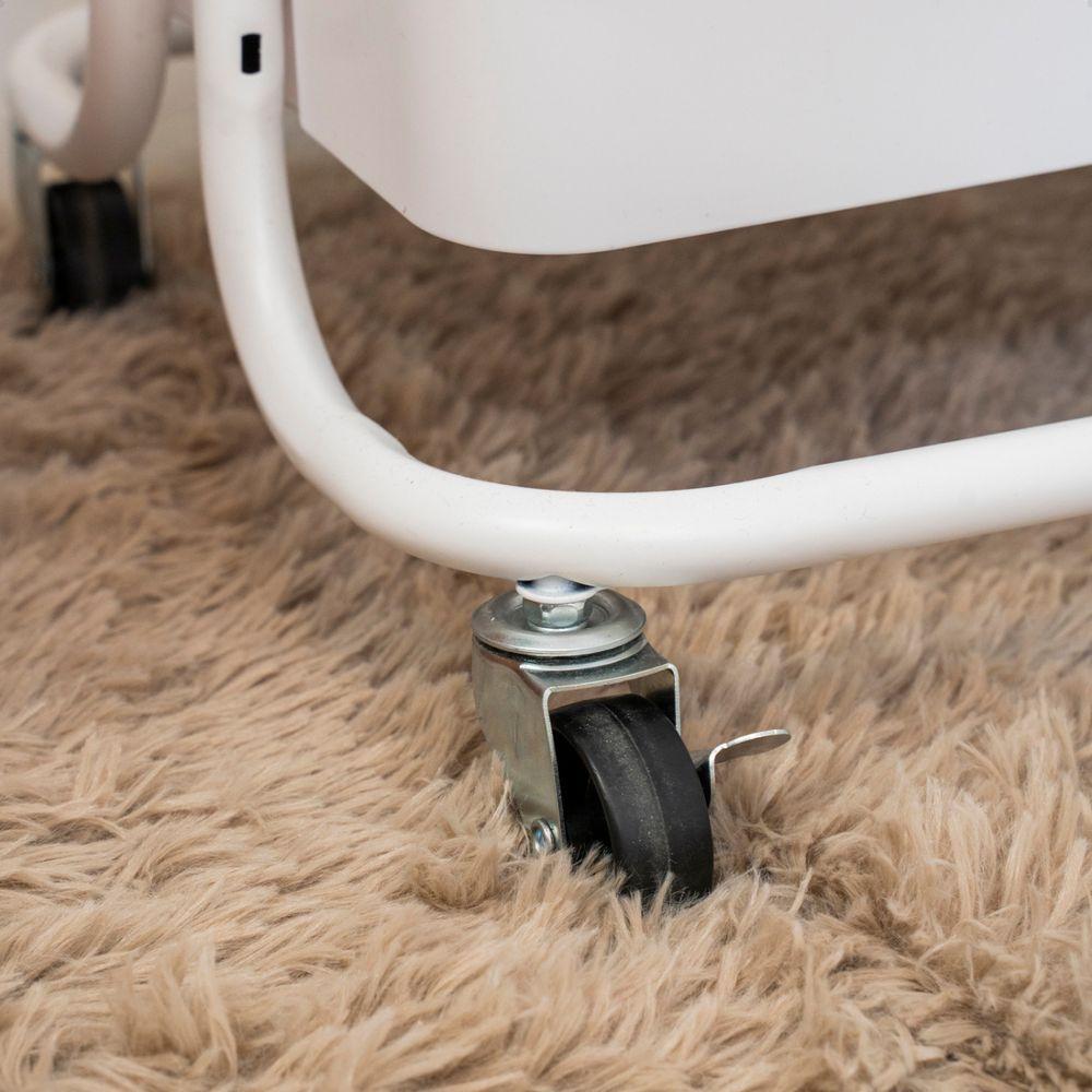 Carrinho Organizador Oikos Multiuso Com 3 Prateleiras Branca - 4