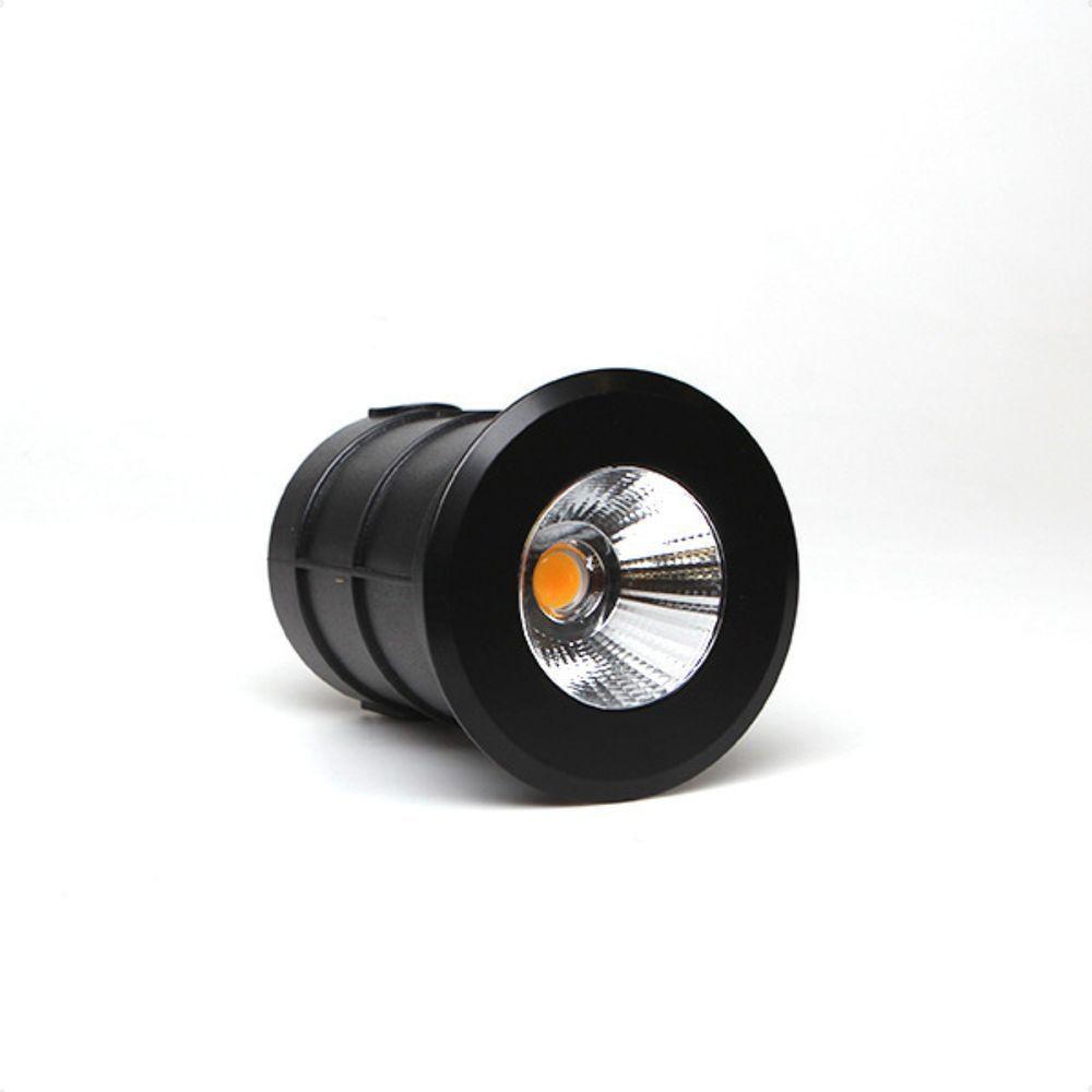 Embutido De Solo Led Taschibra Thin 6w Redondo Bivolt Preto - 4