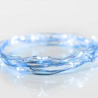 Fio De Luz Fada Cordão De Led 5m 50 Leds A Pilha Taschibra Azul