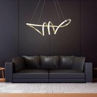 Pendente Led Moderno Taschibra Loop 38w Luz Quente 3000k Bivolt Ouro - 3